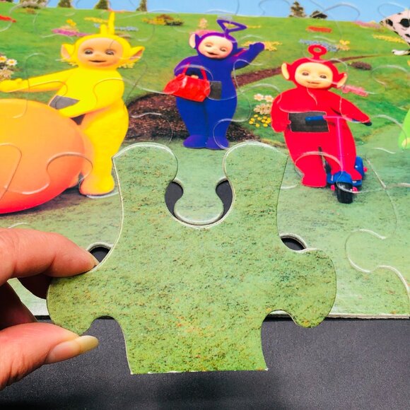 Vintage 1999 TELETUBBIES Tv Characters Jigsaw Puzzle: 24 pcs COMPLETE, Y2K Kids - Picture 7 of 14